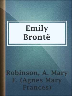 cover image of Emily Brontë
